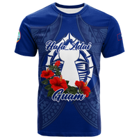 Hafa Adai Guam Legend T Shirt LT12 Blue - Polynesian Pride