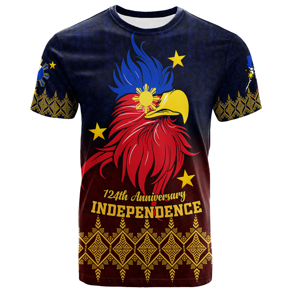 The Philippines Independence Anniversary 124th Years T Shirt LT12 Unisex Blue - Polynesian Pride