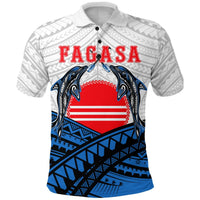 American Samoa Polo Shirt Fagasa Fealofani Samoa LT12 Unisex Blue - Polynesian Pride