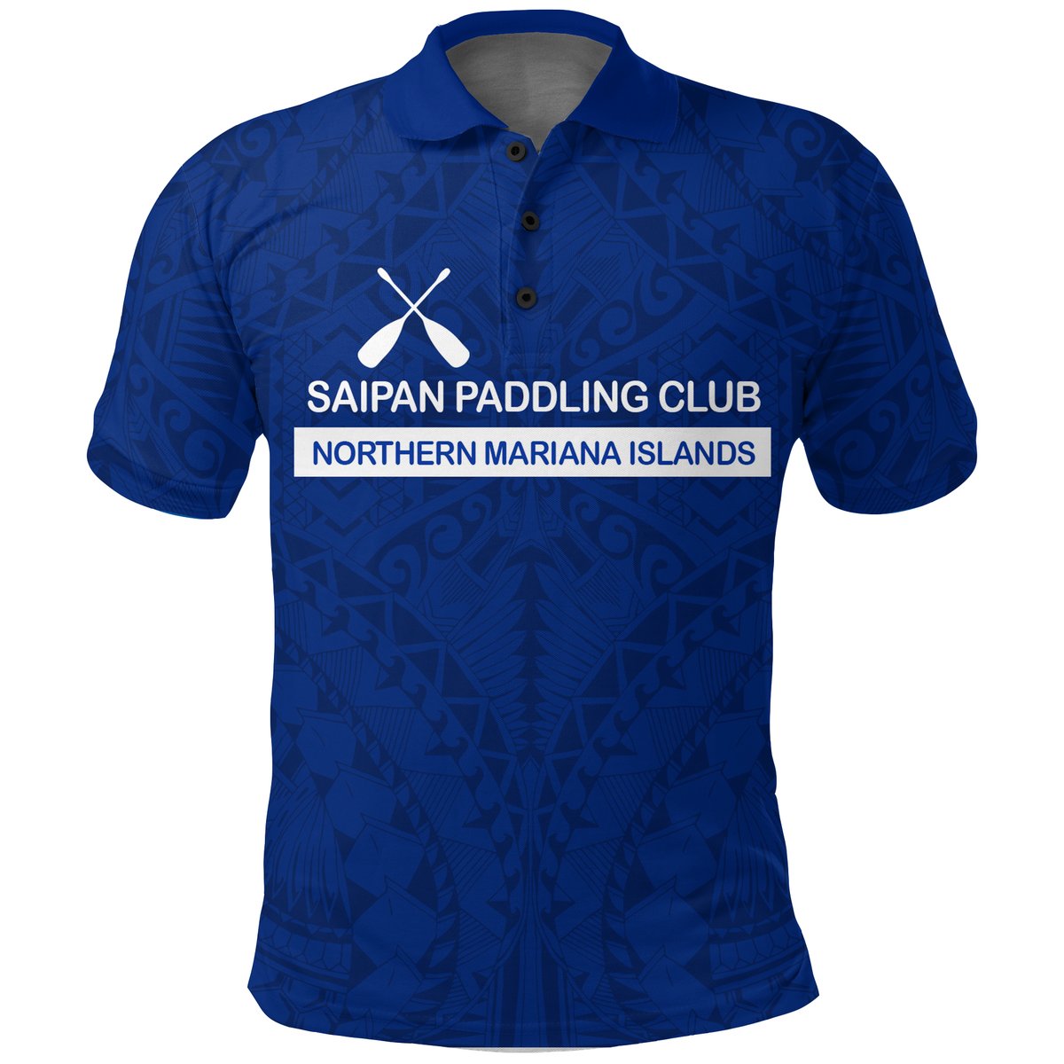 Custom Saipan Paddling Club Spc Polo Shirt LT12 Unisex Blue - Polynesian Pride