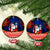 Custom Polynesian Christmas Ornaments Happy Santa Claus With Coat Of Arms CTM14 - Polynesian Pride