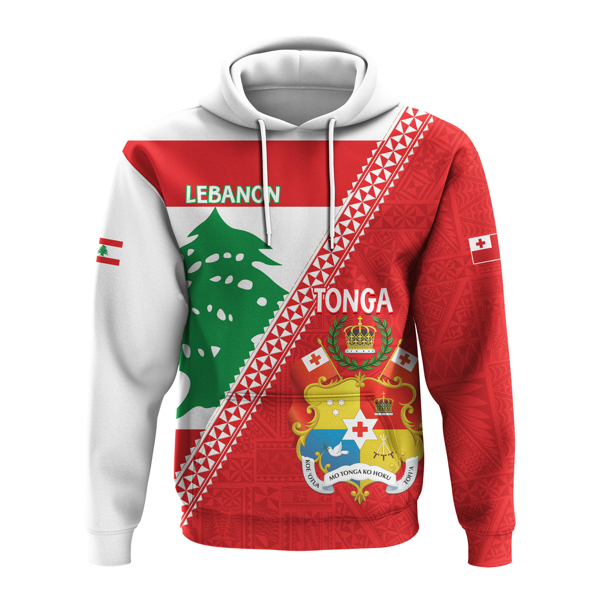 CUSTOMER REQUEST- cyriledwards7 - 17/08/2026 - Hoodie - LT14 Pullover Hoodie Red - Polynesian Pride