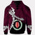 Papua New Guinea Autonomous Region of Bougainville Province Polynesian Custom Hoodie Tribal Wave Tattoo - Maroon LT7 - Polynesian Pride