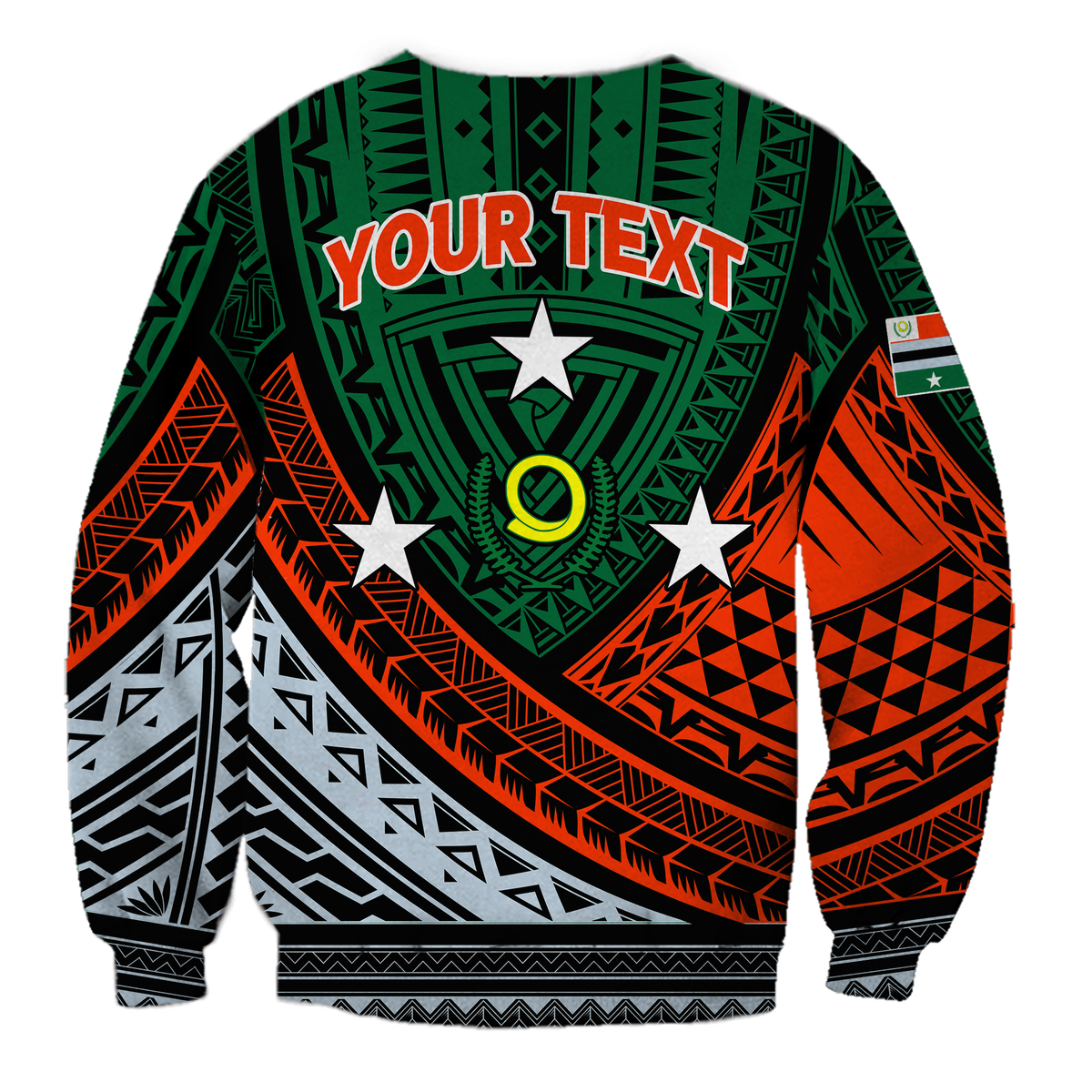(Custom Personalised) Vanuatu Penama Province Tribal Pattern Sweatshirt - LT12 - Polynesian Pride