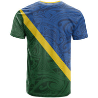 Solomon Islands Polynesian Tribal Flag Style T Shirt LT03
