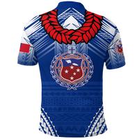 Toa Samoa Rugby Ula Fala Art Polo Shirt LT12 - Polynesian Pride
