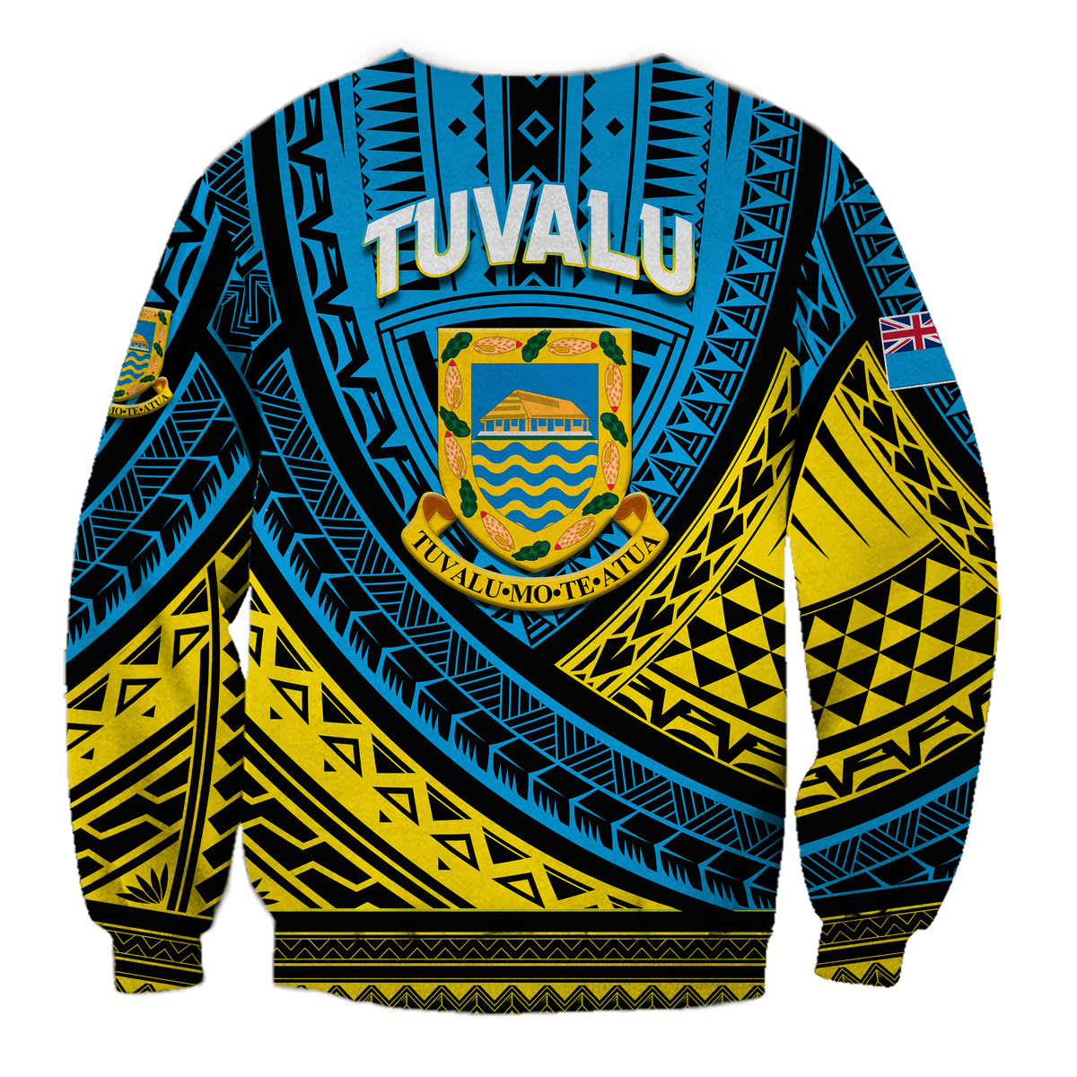 Tuvalu Sweatshirt 44th Independence Anniversary - Tribal Pattern - LT12 - Polynesian Pride