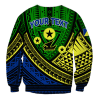 (Custom Personalised) Vanuatu Malampa Province Tribal Pattern Sweatshirt - LT12 - Polynesian Pride