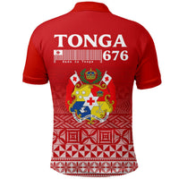 Tonga 676 Polo Shirt Tongan Pattern LT12 - Polynesian Pride