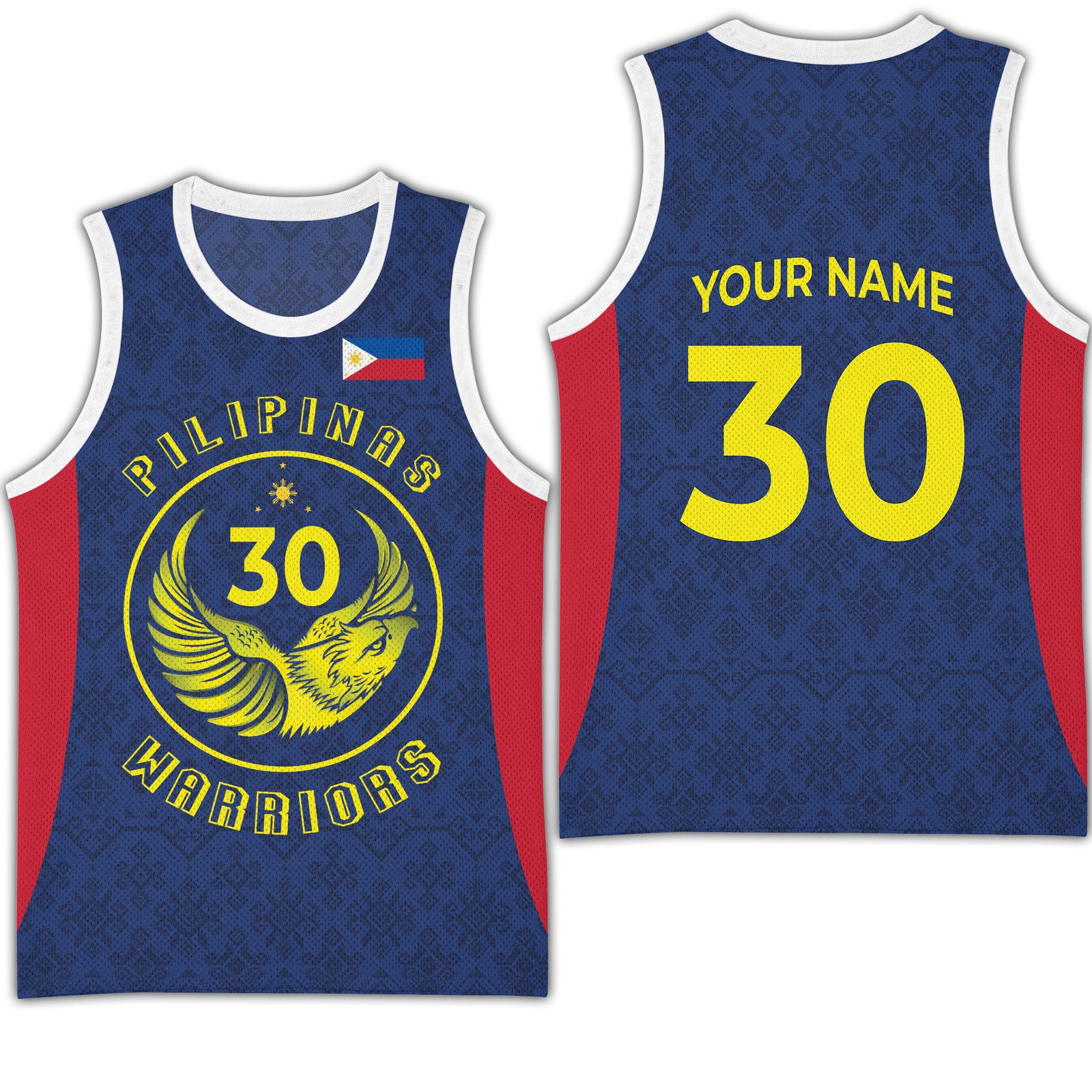 Philippines Basketball Jersey Pilipinas Warriors Blue Color LT03