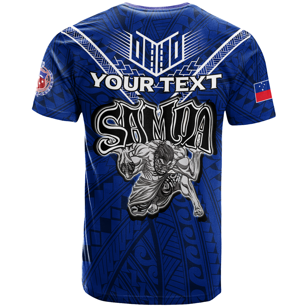 Toa Samoa Samoan Warrior – Custom Rugby T-Shirt – LT12 - Polynesian Pride