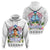 Custom Photo Guam Chamorro Hoodie Tribal Latte Stone With Dolphins CTM05