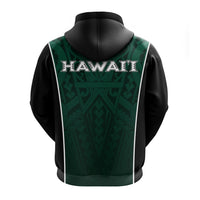 Hawaii Volleyball Green Warrior – Hoodie – LT2 - Polynesian Pride