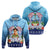 Custom Photo Guam Chamorro Hoodie Tribal Latte Stone With Dolphins CTM05