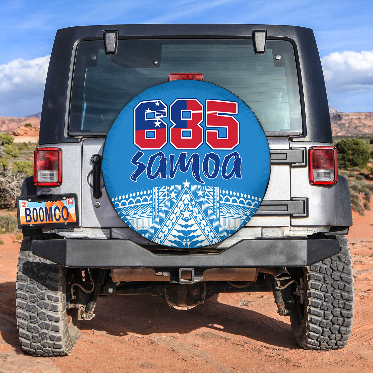 Toa Samoa Rugby Spare Tire Cover 685 Samoan Proud Ver.02 LT13 No hole - Polynesian Pride