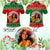 Custom Photo Aloha Hawaii Christmas Polo Shirt Tiki Santa Mele Kalikimaka CTM14