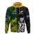 Australia Rugby Mix Aotearoa Rugby Hoodie Wallabies All Black Special Version LT14 Black - Polynesian Pride