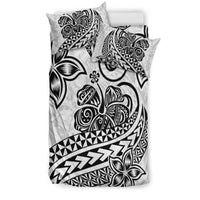 Polynesian Tribal Tattoo Retro Bedding Set Black Screen Color LT9 - Polynesian Pride