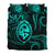 Polynesian Pride Guam With Polynesian Tribal Tattoo and Coat of Arms Bedding Set Turquoise Version LT9 - Polynesian Pride