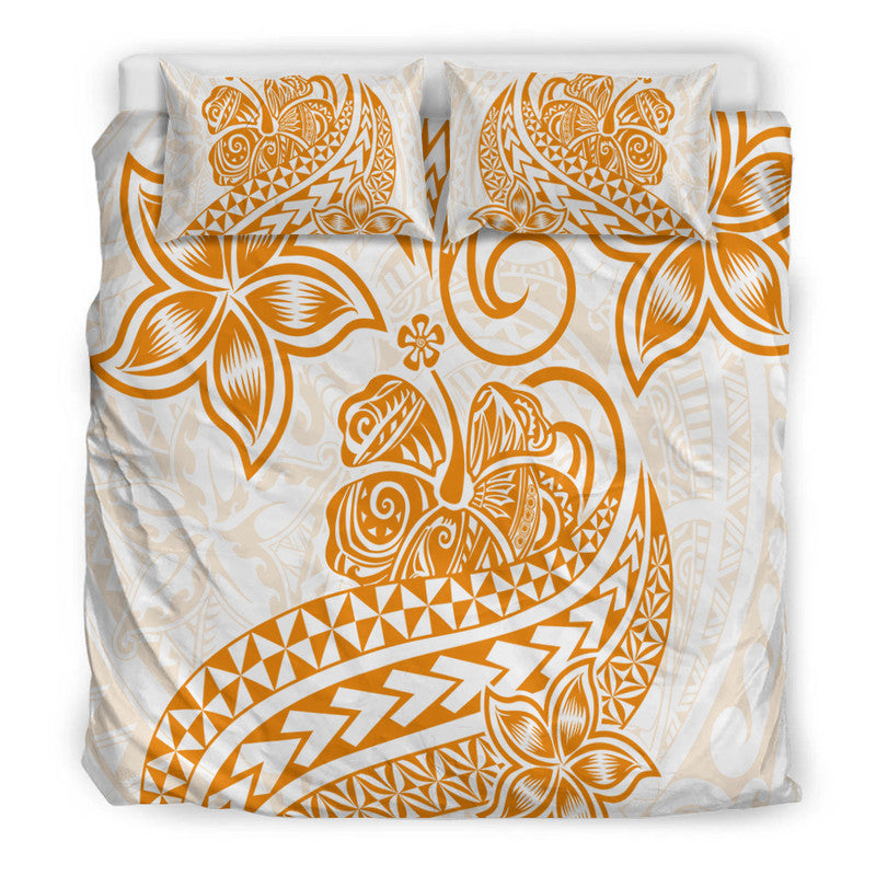 Polynesian Tribal Tattoo Retro Bedding Set Gold Screen Color LT9 - Polynesian Pride