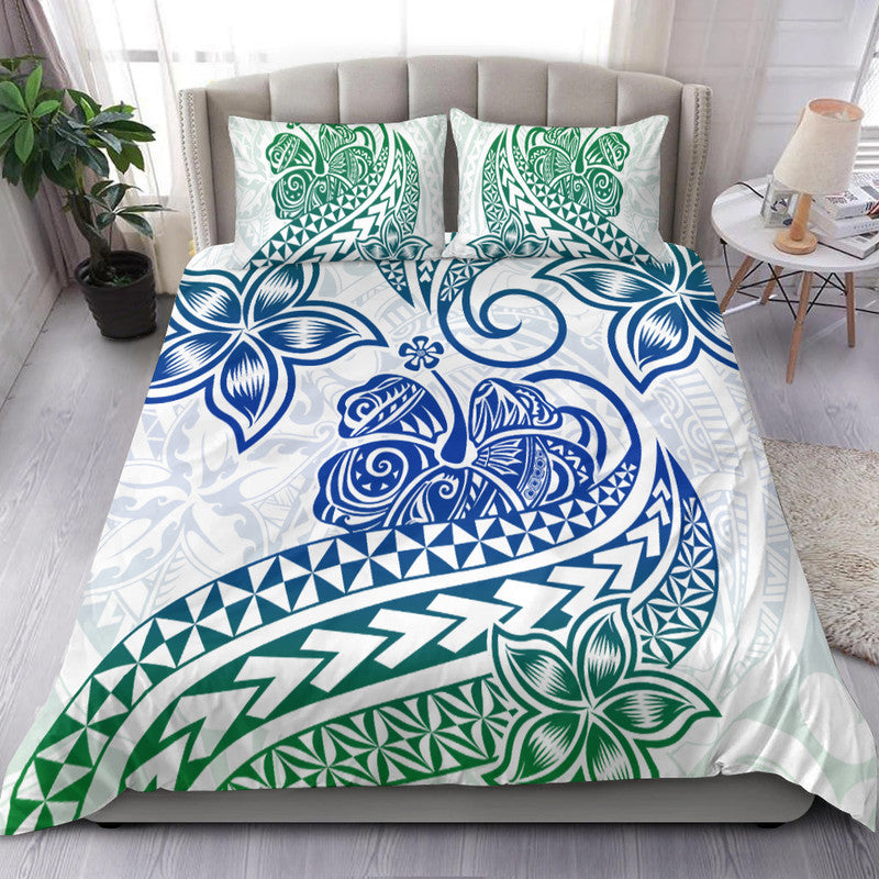 Polynesian Tribal Tattoo Retro Bedding Set Gradient 03 Screen Color LT9 Gradient - Polynesian Pride