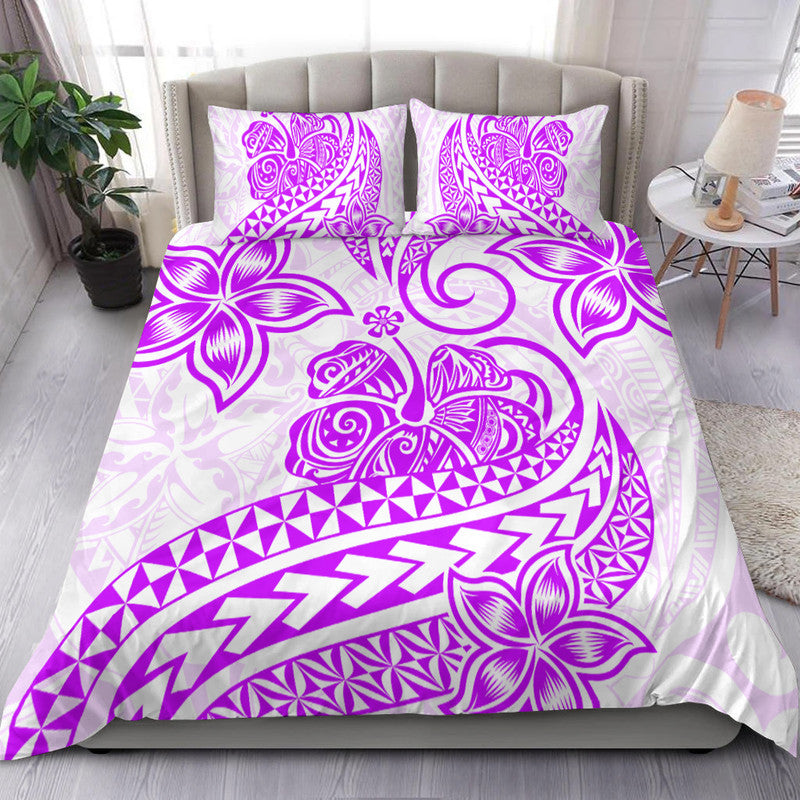 Polynesian Tribal Tattoo Retro Bedding Set Purple Screen Color LT9 Purple - Polynesian Pride