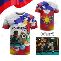 Custom Photo Philippines Pool Champion T Shirt The Art of Perfect Precision CTM03