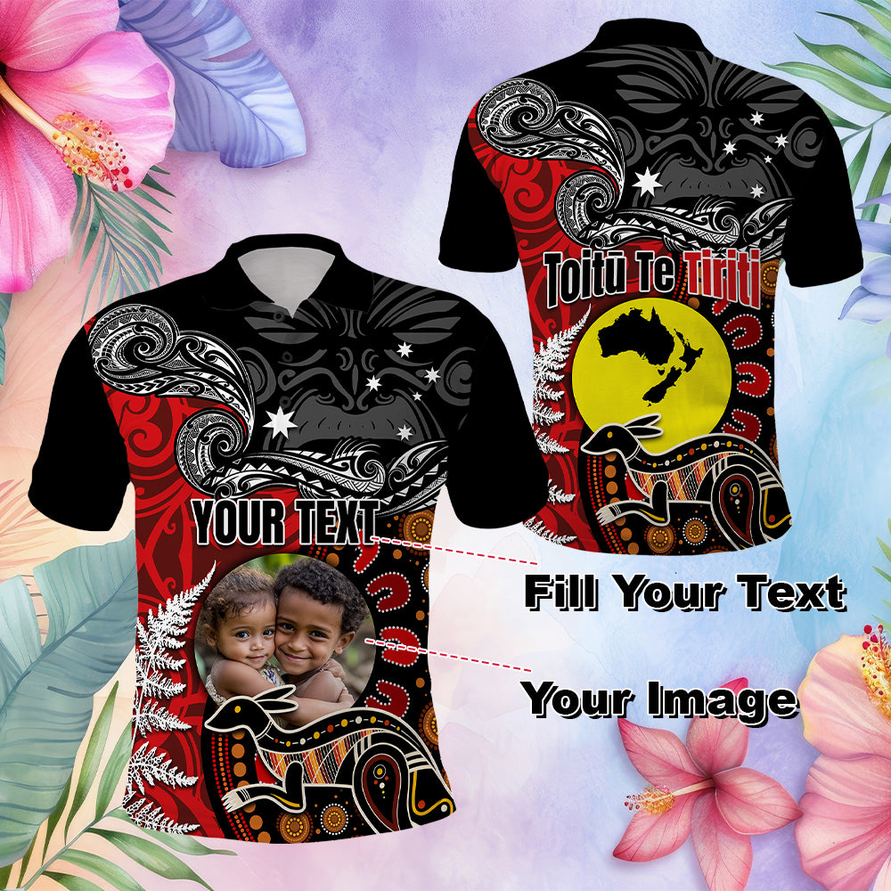 Aotearoa and Australia Toitu Te Tiriti Polo Shirt Honour the Treaty - Te Tiriti Is Us