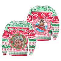 Custom Photo Polynesian Christmas Sweatshirt - Polynesian Pride
