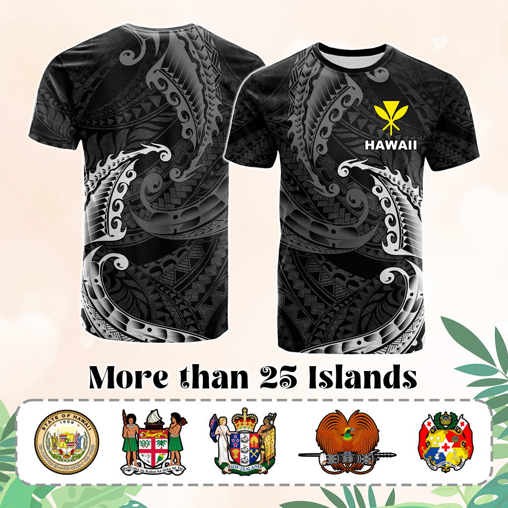 Custom AAPI Heritage Month T Shirt Polynesian Tribal Wave CTM05