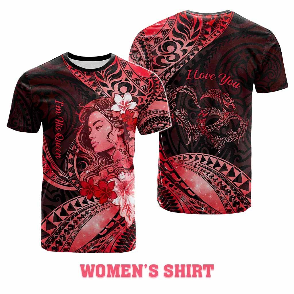 Custom Polynesian Valentine T shirt In Our Kingdom Love Reigns Forever CTM05 - Polynesian Pride