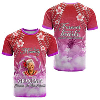 Custom Photo In Loving Memory Memorial T shirt Hawaiian Lei With Plumeria CTM05 - Polynesian Pride
