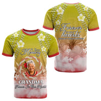 Custom Photo In Loving Memory Memorial T shirt Hawaiian Lei With Plumeria CTM05 - Polynesian Pride