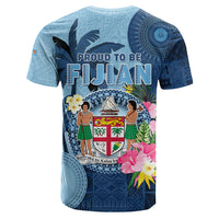 Custom Photo Fiji T Shirt Polynesian Palm Tree Fijian Tapa Pattern - Polynesian Pride