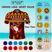 Custom Christmas Tonga Schools Polo Shirt Santa Claus Logo