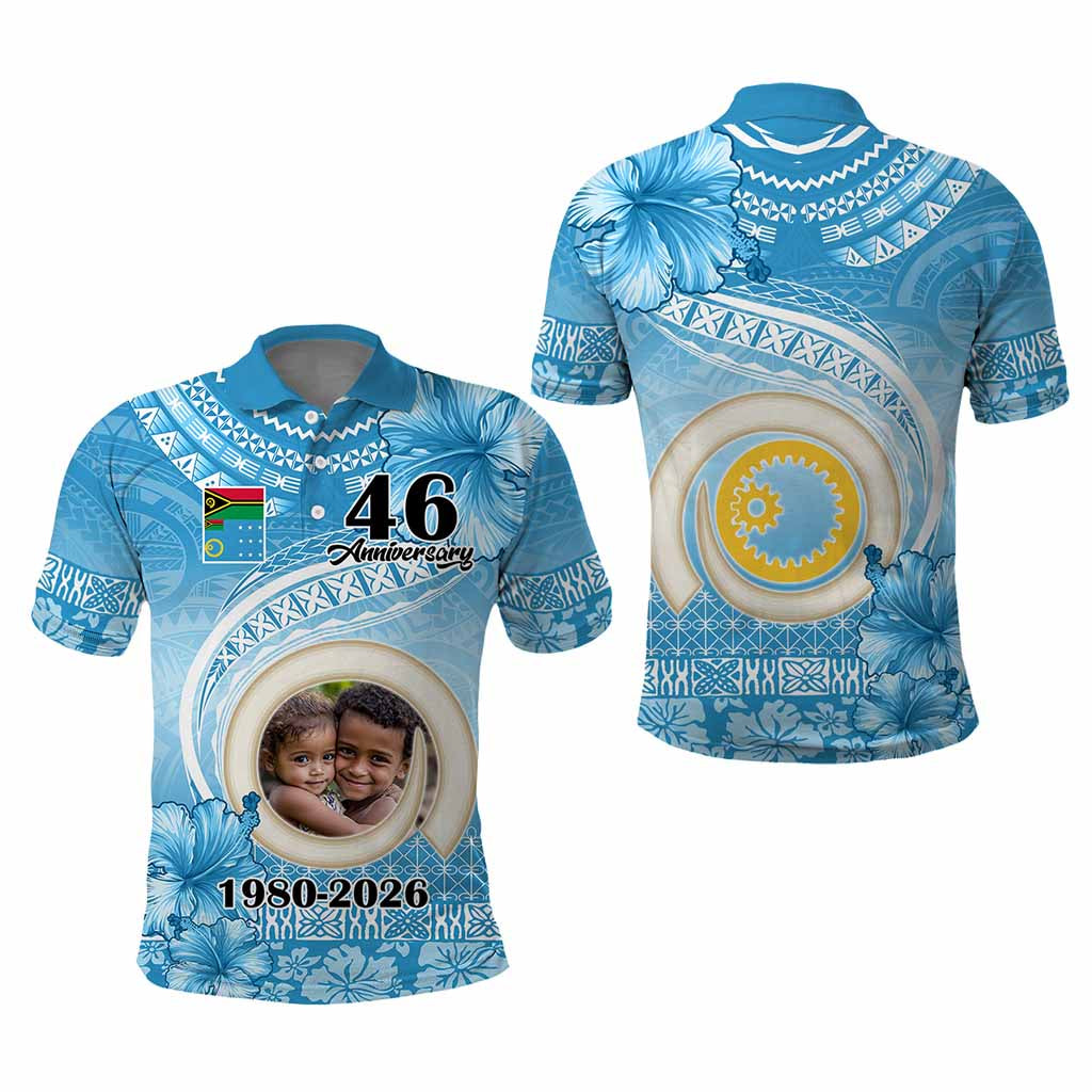 Custom Photo Sanma Province Polo Shirt Vanuatu Yumi Indipendens Dei