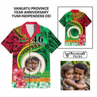 Custom Photo Vanuatu Year Anniversary Hawaiian Shirt Yumi Indipendens Dei