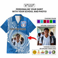 Custom Photo Tonga Back To School Hawaiian Shirt Polynesian Ngatu Tribal