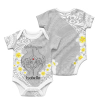 Custom Polynesia Baby and Parents Baby Onesie We Love You Plumeria Polynesian Pattern