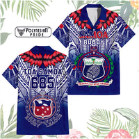 Custom Samoa Rugby Hawaiian Shirt Custom Text And Number With Toa Samoa, Manu Samoa And Manu Samoa 7s Logo - Polynesian Pride