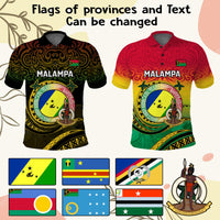 Custom Vanuatu Provinces Polo Shirt Coat Of Arms Mix Flag CTM14