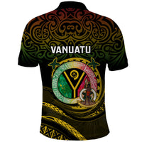 Custom Vanuatu Provinces Polo Shirt Coat Of Arms Mix Flag - Polynesian Pride
