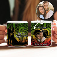 Custom Photo It Is Our Anniversary Ceramic Mug Polynesian Couples Wedding Memorial Gift CTM14