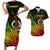 Matching Outfits For Couples Vanuatu Combo Bodycon Dress And Hawaii Shirt Proud To Be A Ni-Van LT14 Reggae - Polynesian Pride