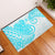 Polynesian Tribal Tattoo Retro Door Mat Aqua Screen Color LT9 Aqua - Polynesian Pride