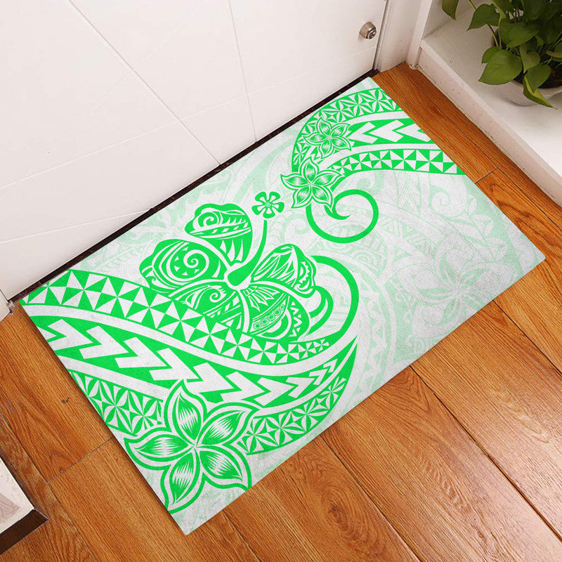 Polynesian Tribal Tattoo Retro Door Mat Green Screen Color LT9 Green - Polynesian Pride