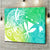 Polynesian Tribal Plumeria and Hawaii Kanaka Maoli Canvas Wall Art Green Gradient Version LT9 - Polynesian Pride