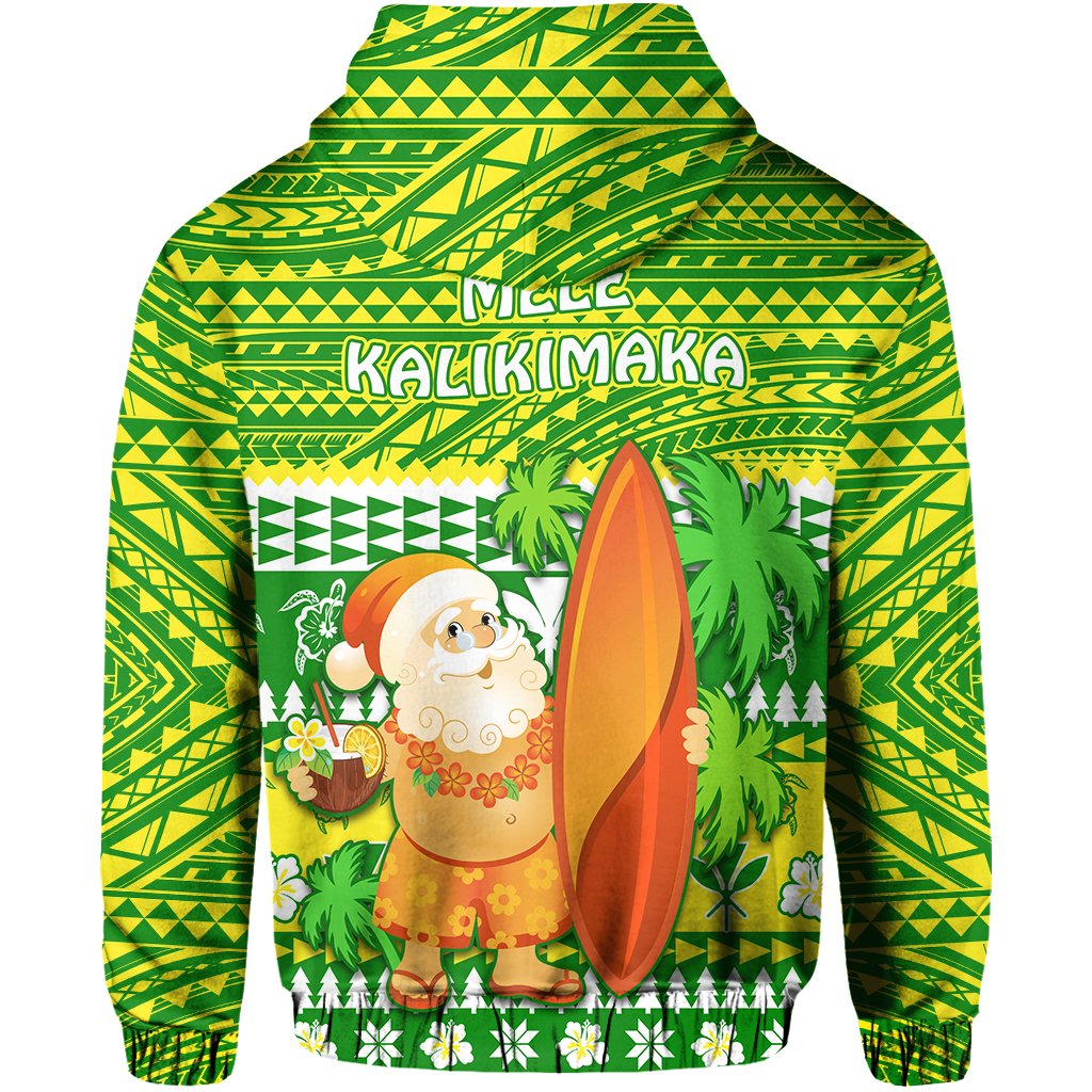 Hawaii Christmas Hoodie Polynesian Mele Kalikimaka Santa Claus LT13 - Polynesian Pride