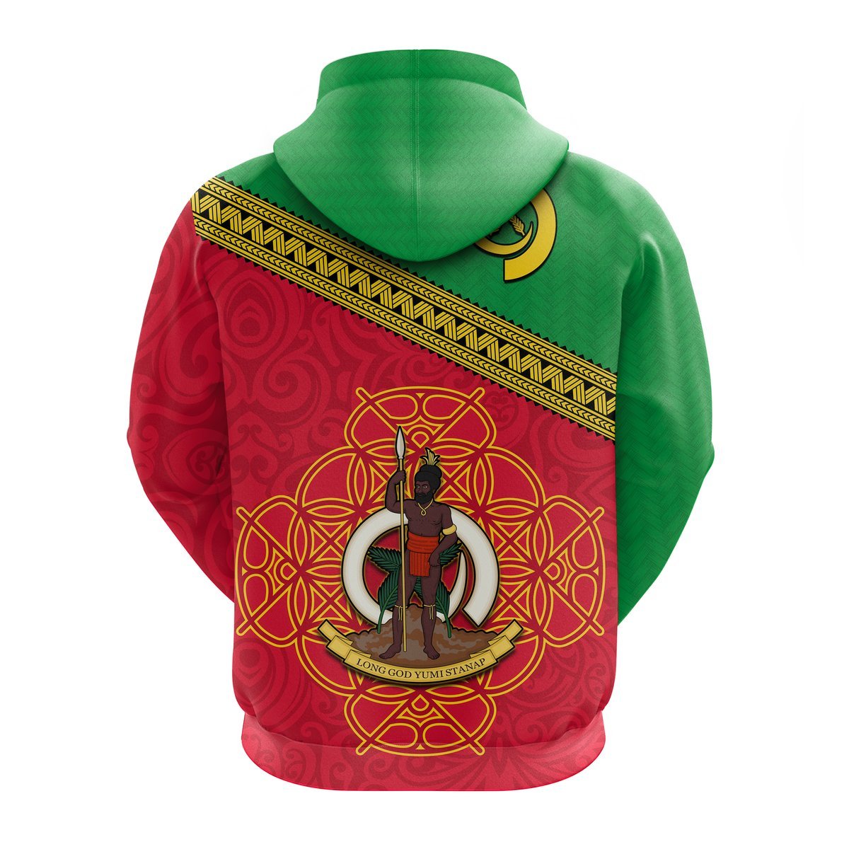 Vanuatu Hoodie Pattern Sand Drawing LT13 - Polynesian Pride