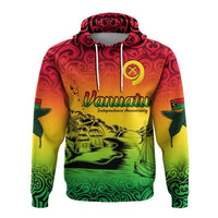 Vanuatu Peaceful Hoodie Independence Anniversary LT13 - Polynesian Pride